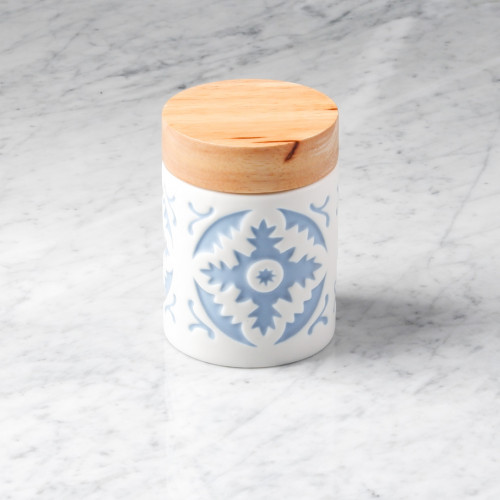 Snowflakes Blue Food Jar 5