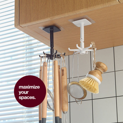 Rotatable Wall-Mounted Kitchen Utensils Holder 4