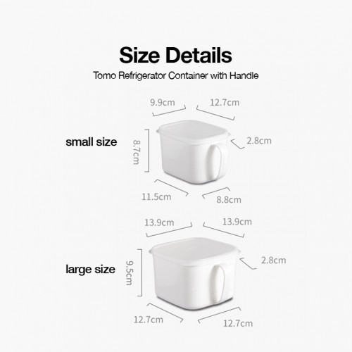 Tomo Refrigerator Container with Handle 2