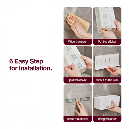 Portable Kitchen Shelf White 28.1 x 11.3 x 11.5cm 2