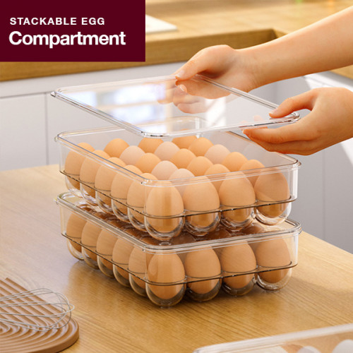 Stackable Egg Compartment with Cover
