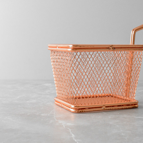 CHIPS BASKETS ROSE GOLD 9.7cm x 7.5cm 4