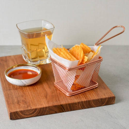 CHIPS BASKETS ROSE GOLD 9.7cm x 7.5cm 5