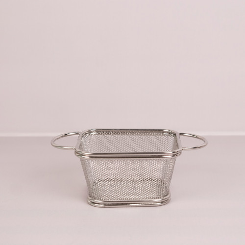 CHIPS BASKETS SILVER 9cm x 10.5cm