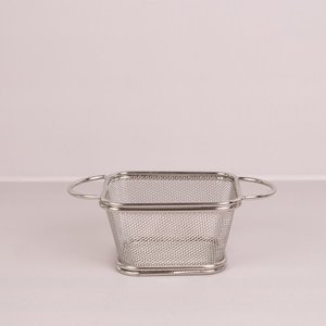 CHIPS BASKETS SILVER 9cm x 10.5cm