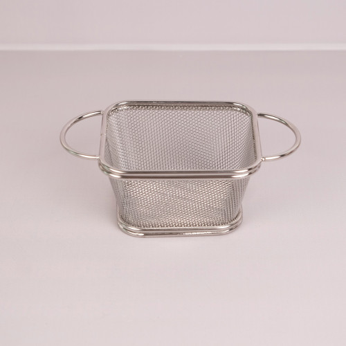 CHIPS BASKETS SILVER 9cm x 10.5cm 3