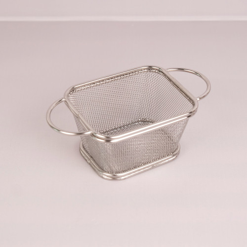 CHIPS BASKETS SILVER 9cm x 10.5cm 4