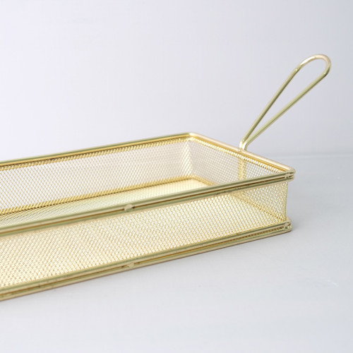 CHIPS BASKETS YELLOW GOLD 13cm x 25cm 3