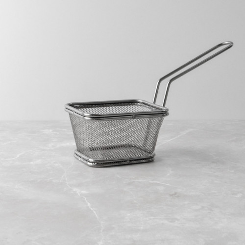 CHIPS BASKETS METALLIC GREY 10.5cm x 8.7cm