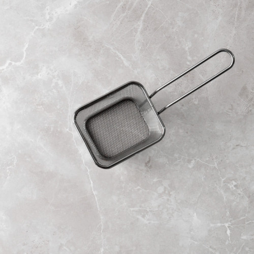 CHIPS BASKETS METALLIC GREY 10.5cm x 8.7cm 5