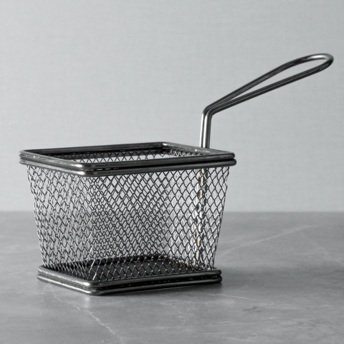 CHIPS BASKETS GREY METALLIC 12.2cm x 9.7cm 3