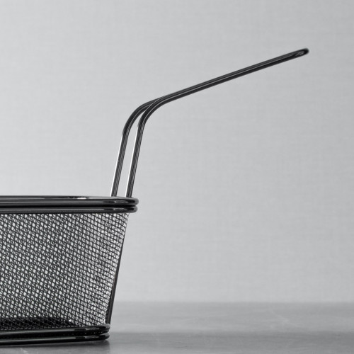 CHIPS BASKETS GREY METALLIC 12.5cm x 10.5cm 2