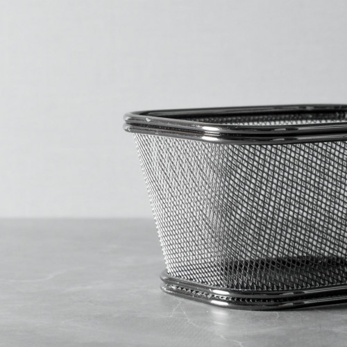 CHIPS BASKETS GREY METALLIC 12.5cm x 10.5cm 4