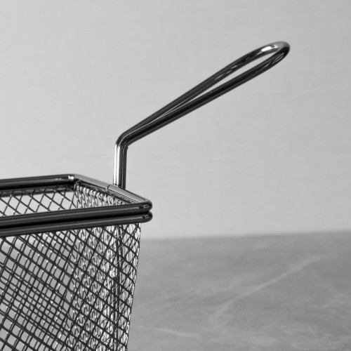 CHIPS BASKETS GREY METALLIC 9.7cm x 7.5cm 2