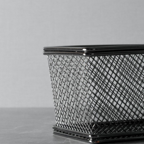 CHIPS BASKETS GREY METALLIC 9.7cm x 7.5cm 5