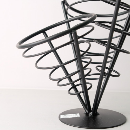 Three-Sides Chips Baskets Black 3 x 13cm 4