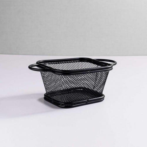 Chips Baskets Grey Metallic 11.5cm x 9cm