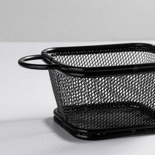 Chips Baskets Grey Metallic 11.5cm x 9cm 3