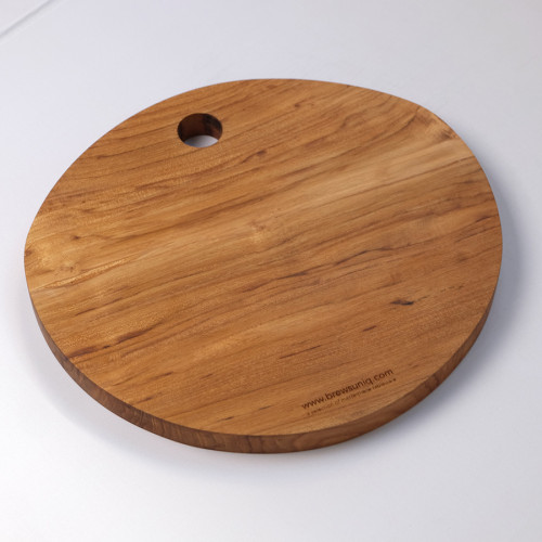 Jati Wooden Oval Serving Board 28 x 26cm 2