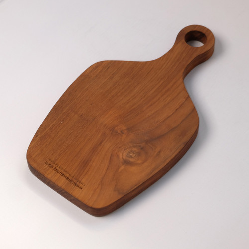 Jati Wooden Serving Board W Handle 30 x 16.5cm 3