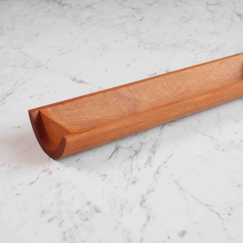 Mahoni Wooden Half Circular Bamboo Dish 7x30cm 2