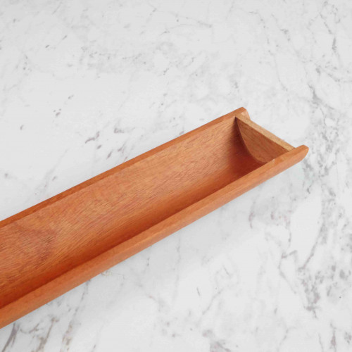 Mahoni Wooden Half Circular Bamboo Dish 7x30cm 3