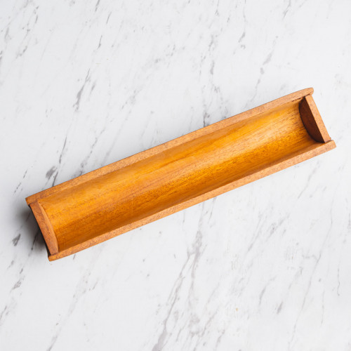 Mahoni Wooden Half Circular Bamboo dish 22,5cm x 5cm x 3,5cm