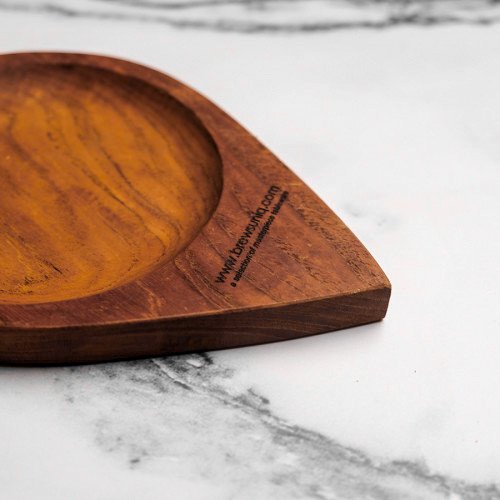 Teak Wooden Coaster Round 13cm 2