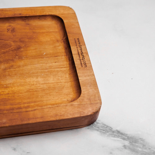 Teak Wooden Serving Plate Rectangular 17 x 25cm 2