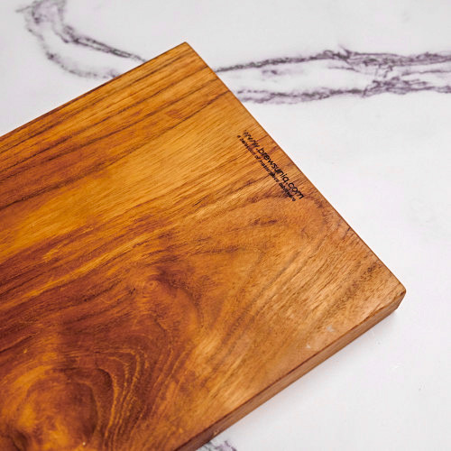 Teak Wooden Large Serving Board Rectangular 27.6 x 17cm 2