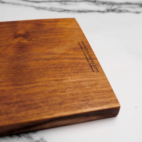 Teak Wooden Medium Serving Board Rectangular 24 x 13cm 2