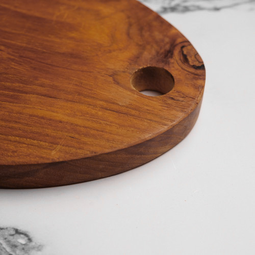 Teak Wooden Oval Serving Board 30 x 17.5cm 2