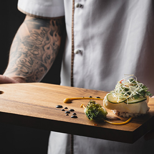 Teak Wooden Serving Board 35 x 19cm 5