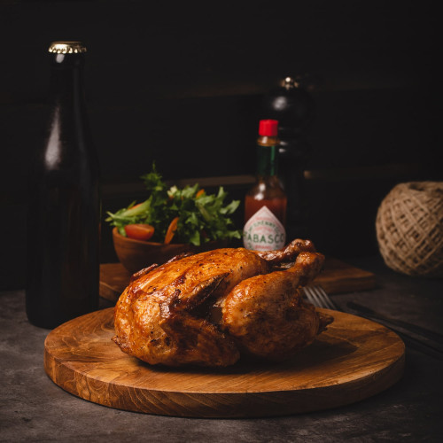 Teak Wooden Oval Serving Board 28 x 25.6cm 3