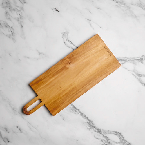 Teak Wooden Serving Board W Handle 40 x 15.5cm