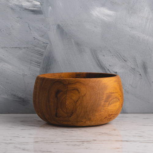 Teak Wooden Salad Bowl 14cm