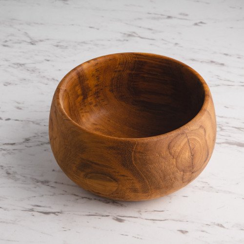 Teak Wooden Salad Bowl 14cm 5