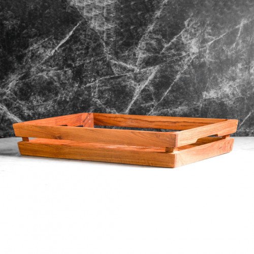 Teak Wooden Kitchen Tray 45 x 29.5cm