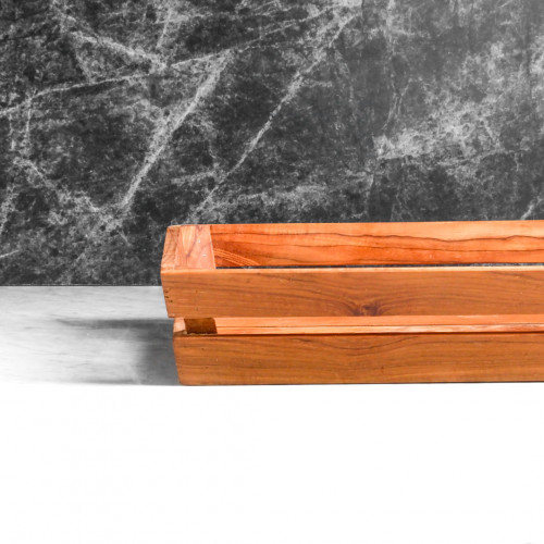 Teak Wooden Kitchen Tray 45 x 29.5cm 4