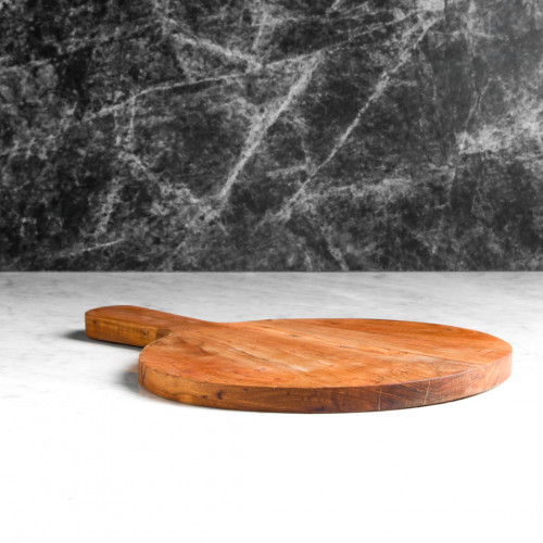 Teak Round Pizza Server 24 x 34cm 3