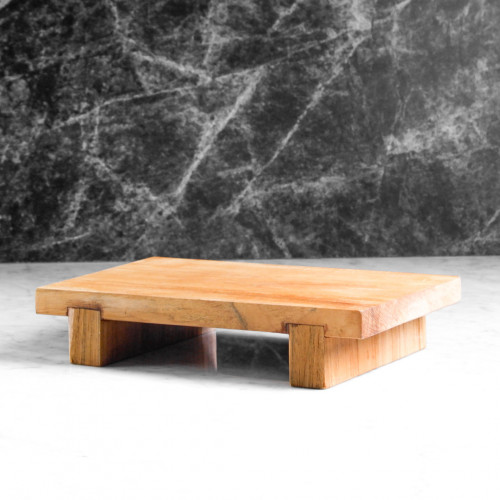 Teak Rectangular Serving Tray Tall 27.5 x 17cm 4