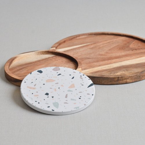 Breakfast Tray with Coaster Round - B 2
