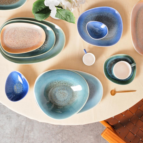 Gaia Caldera Blue Dip Bowl Small 10.8 x 8.4cm 5