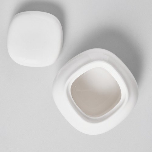Ora White Covered Sugar Bowl 3