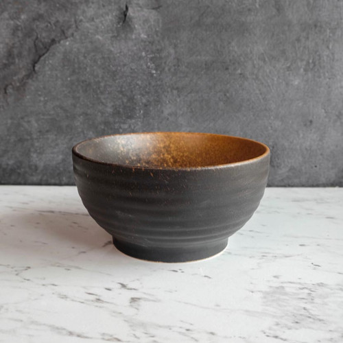 Dark Brown Salad Bowl 7"