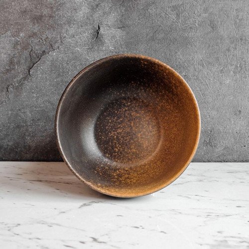 Dark Brown Salad Bowl 7" 2