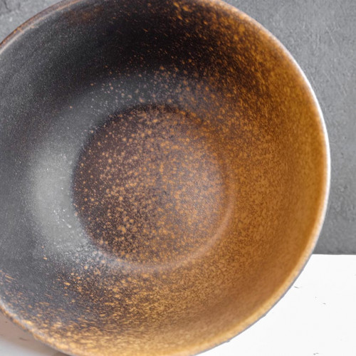 Dark Brown Salad Bowl 7" 3