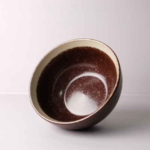 Reddish Glaze Salad Bowl 7" 3