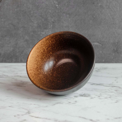 Dark Brown Miso Soup Bowl 4.5" 2