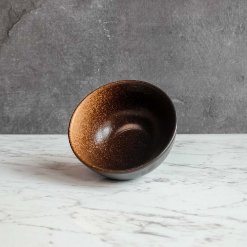 Dark Brown Miso Soup Bowl 4.5" 3